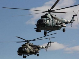 Украинские вертолеты отработали стрельбу по морским объектам